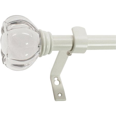 Beme Juvenile 5/8" Acrylic Crown Telescoping Curtain Rod Set