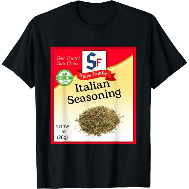 Italian Seasoning Condiment Holiday Spice Group Costumes T-Shirt - White - 2XL