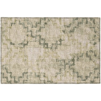 Yuma Blue Transitional Medallion 3 ft x 5 ft Area Rug Blue AYU37
