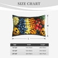 thumbnail image 4 of Naloa Halloween Fruit Platter Pillowcase, Throw Pillowcase, Wrinkle-Free, Stain-Resistant with Hidden Zipper for Bedroom Sofa-16"x24", 4 of 6
