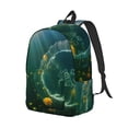 thumbnail image 2 of Balery Jelly Fish Vintage Canvas Backpack for Men and Women - Large Capacity, Durable Travel Laptop Bag for School, Work, Hiking, and Outdoor Activities, 2 of 7