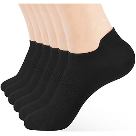 Ankle Socks Womens and Men Thin Athletic Running Low Cut No Show Socks With Heel Tab 6-10 Pairs