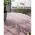thumbnail image 3 of Fitted Round Tablecloths Table Covers 45-54in,Modern Pink and White Gradient Waterproof Elastic Edged Table Cloth for Kitchen Dining Holiday Party Tables Decor,Minimalist Color Ombre Art, 3 of 6