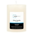 thumbnail image 2 of (3 pack) Mainstays Unscented Pillar Candles, 3 x 4 inches, Ivory, 2 of 6