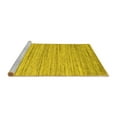 thumbnail image 2 of Ahgly Company Machine Washable Indoor Rectangle Abstract Yellow Contemporary Area Rugs, 4' x 6', 2 of 4