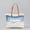 Blue, variant on Ladies' Tote Bag Canvas Beach Tote Bag With Zipper Large Shoulder Backpack Handbag, Suitable For Travel, Work, Gym