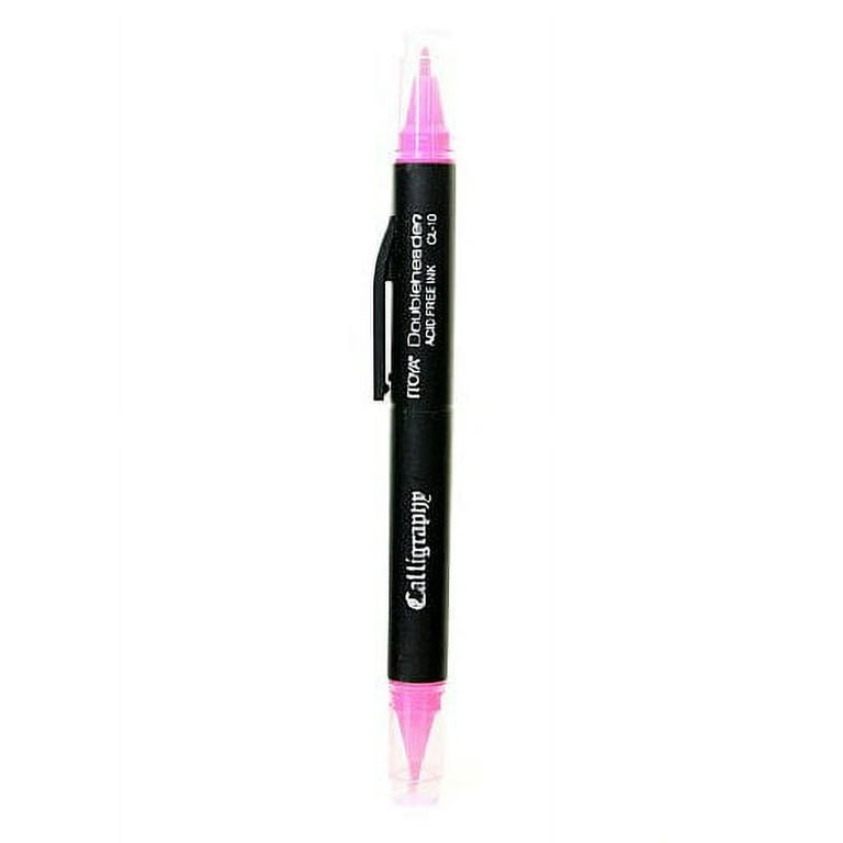 Doubleheader Calligraphy Marker pink (pack of 12) - Walmart.com
