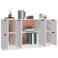 thumbnail image 3 of vidaXL Sideboards 3 pcs White Engineered Wood, 3 of 5