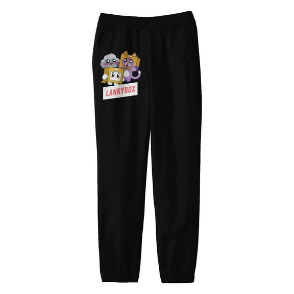 LankyBox Characters LankyBox Youth Black Jogger Pants-Medium