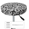 thumbnail image 2 of Uemuo Snake Pattern Round Bar Stool Seat Covers Washable Stool Cushion Slipcover Elastic Bar Chair Covers-12 inch, 2 of 7