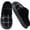Black, variant on CHICVOMEY Mens Slippers Fluffy Plush Home Shoes Non-slip Omfortable Bedroom Warm House Slippers Footwear Fuzzy Slippers Indoor Outdoor