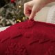 thumbnail image 5 of Funda Almohada para Navidad Suave Con Copo Nieve 45 Cm Color Rojo WDOplteas, 5 of 7