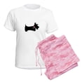 thumbnail image 6 of CafePress - Scottie Dog Women's Light Pajamas - Women's Short Sleeve Print T-Shirt and Pants Light Cotton Pajama Set, 6 of 7