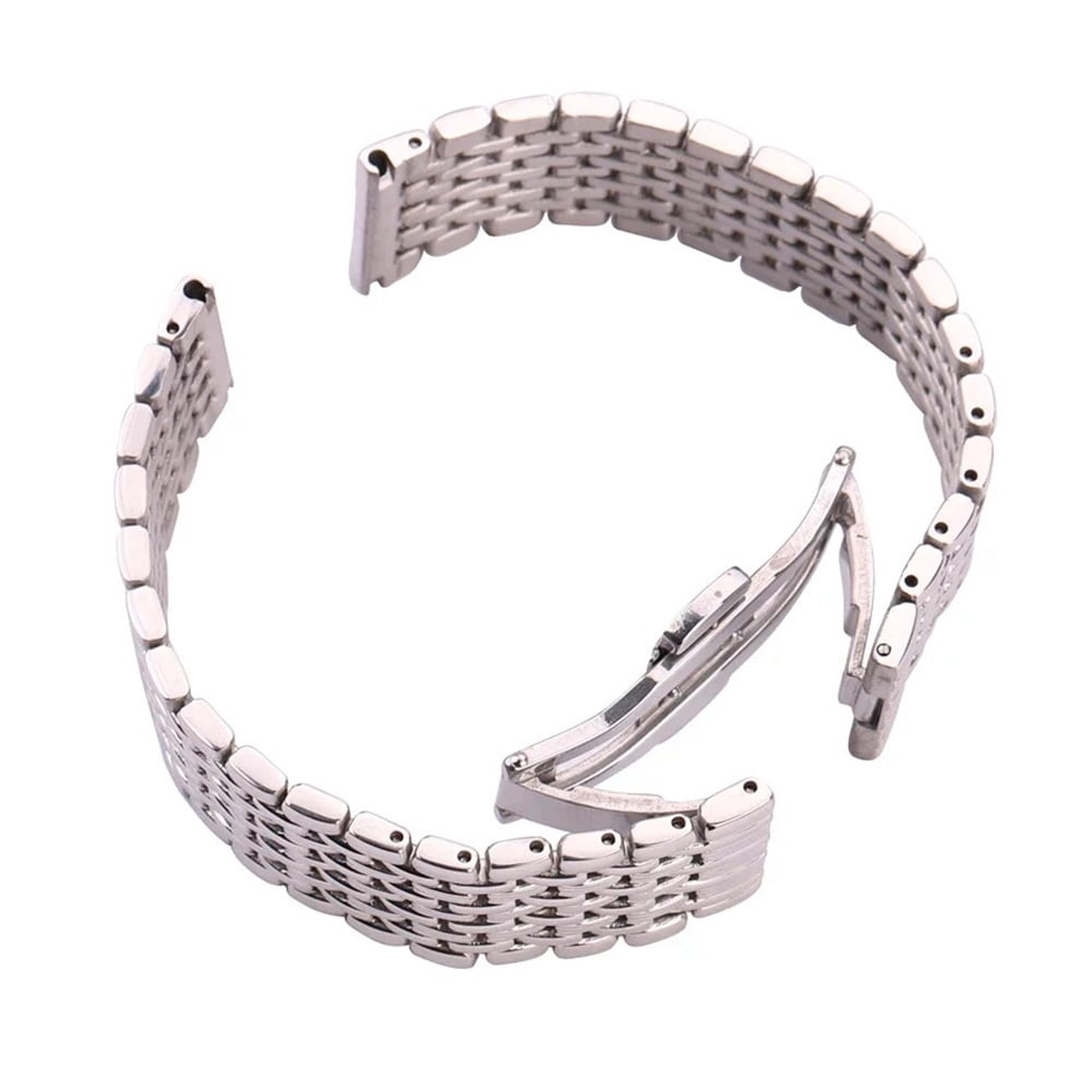 Stainless Steel Watch Bracelet 16 18 20mm 22mm Solid Strap For Men Women Fit For Galaxy Watch 7 Ultra Fit For Huawei Watch GT 4 Smartwatch Band