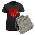 thumbnail image 5 of CafePress - Heart Women's Dark Pajamas - Women's Short Sleeve Print T-Shirt and Pants Dark Cotton Pajama Set, 5 of 7