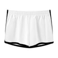 thumbnail image 5 of hoksml Women Elastic Waist Cotton Blend Side Stripe Casual Shorts Loose Fit Sleep Lounge Shorts for Home Sports Wear, 5 of 6