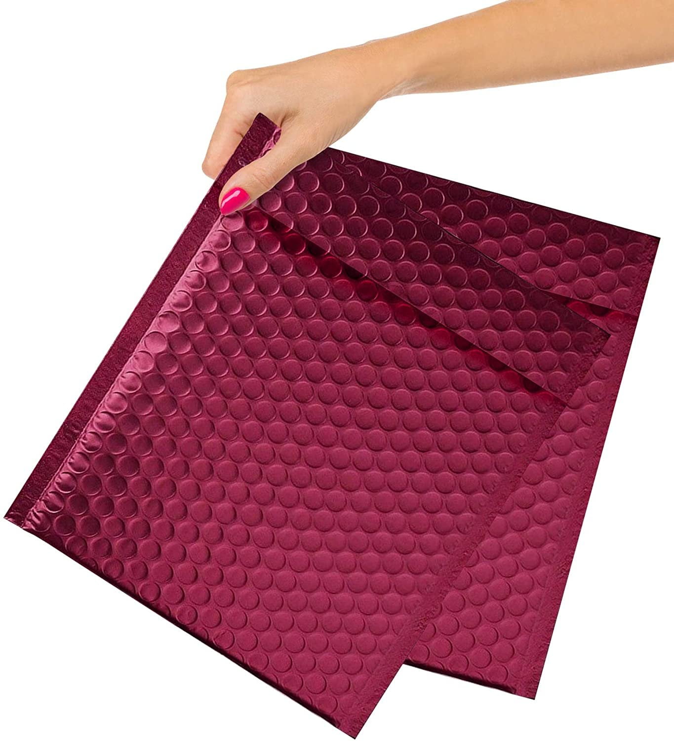 260 x 180 mm Metallic Mailing Envelopes Bubble Padded 100 Pack Various Sizes Assorted Colours
