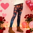 thumbnail image 5 of Fgvctg Valentines Day Leggings for Women tummy control Full Length Workout Leggingss Cute Love Heart Print Fashion Outfit Yoga Stretch High Waisted Thermal Joggers Clothing Blue 3XL, 5 of 5