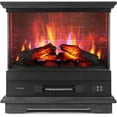 thumbnail image 5 of TURBRO Firelake 27-Inch Electric Fireplace Heater - Freestanding Fireplace with Mantel, No Assembly Required - 7 Adjustable Flame Effects, Overheating Protection, CSA Certified - 1400W, Black Walnut, 5 of 8