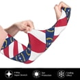 thumbnail image 3 of Cooling Arm Sleeves With Thumb Hole North Carolina Flag Breathable Moisture-Wicking Arm Sleeves For Women Men, 3 of 6