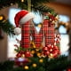 thumbnail image 4 of Adornos Navideños con Monograma Acrílico de 26 Letras y Gorro de Papá Noel | Adornos Colgantes 2D para Árbol de Navidad | Decoración Navideña para El Hogar | Adornos Navideños Multiusos para Chimenea, 4 of 5