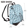 thumbnail image 2 of Balery Black White Gray Rabbit Mochila de Cuero para Mujeres, Gran Capacidad, Bolsa de Viaje Multifuncional, Mochila de Cuero y Bolsa de Hombro para Mujeres, 2 of 4