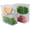 Clear with Drain Tray(5L), variant on Fridge Organizer, 4 Pack Refrigerator Organizer Bins, Clear with Handle & Lid, Fruit Containers for Fridge, Fridge Storage to Keep for , Vegetables, 5L