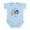 Sky Blue, variant on CafePress - Biker Baby Infant Bodysuit - Baby Light Bodysuit, Size Newborn - 24 Months