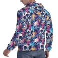 thumbnail image 6 of Honeii cool Skull colorful Pattern Mens Hoodies Men's Loose Sleeve Sweatshirt,Pullover Hooded Sweatshirt for Men,Essentials Hoodie-Large, 6 of 7