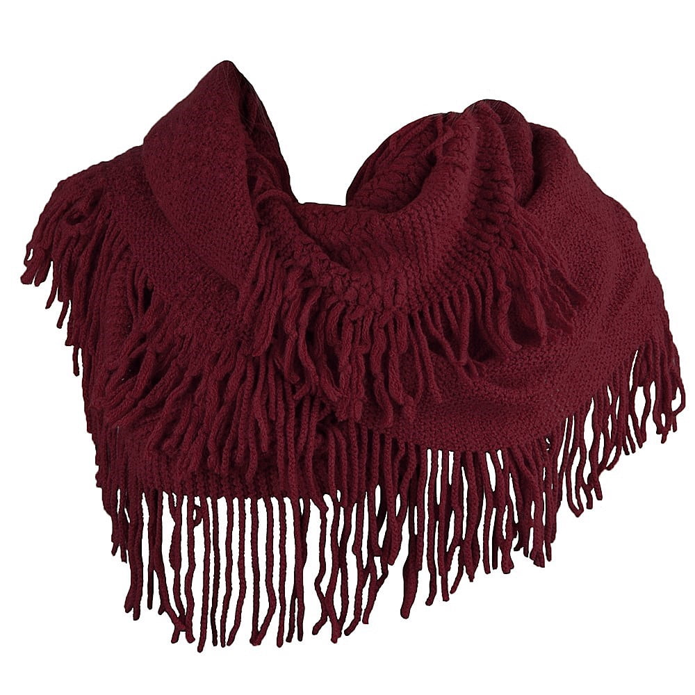 Light Weight Travel Warm Wrap Blanket Fringed Scarf