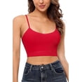thumbnail image 1 of Camisole Recadrée à Camisole Côtelée pour Femmes avec Débardeur Intégré, 1 of 7