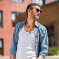 thumbnail image 2 of Men's Wolf Tooth Necklace with Adjustable Gemstone Pendant, 2 of 4