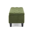 thumbnail image 5 of GZXS 51" Tufted Upholstered Boucle Storage Bench, Modern Large Flip-Top End of Bed Ottomans, for Bedroom, Window & Entryway (Green), 5 of 8