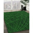 thumbnail image 2 of Ahgly Company Indoor Square Patterned Dark Forest Green Area Rugs, 5' Square, 2 of 6