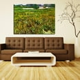 thumbnail image 2 of Vincent Van Gogh Painting Van Gogh Wheat Field at Auvers with White House Canvas Wall Art, 2 of 7