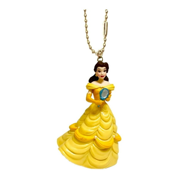 Princess Belle & Vanity Keychain Dangler Ornament Figure Charm Beauty & Beast 3” New