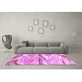 thumbnail image 3 of Ahgly Company Indoor Round Abstract Pink Modern Area Rugs, 5' Round, 3 of 4