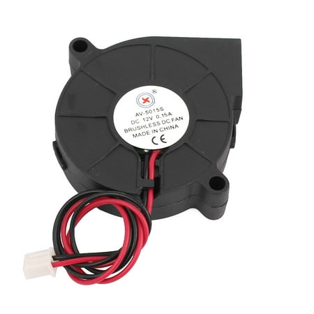 DC 12V 0.15A 2 Pins Sleeve Bearing Brushless Cooling Turbo Blower Fan Cooler