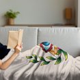 thumbnail image 3 of Eye Soft Flannel Fleece Blanket, Abstract Composition with Pyramid Sun and Laurel Wreath Esoteric Style with Many Colors, Cozy Plush for Indoor and Outdoor Use, 70" x 90", Multicolor, by Ambesonne, 3 of 5