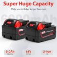 thumbnail image 3 of Cargador de baterías WECACHWE 18V 6.0Ah Litio-Ion Fast Charge, 3 of 8
