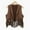 Brown, variant on MNCEKFOD Children's Tshirts for Kids Girls Western Cow Style Outfits Open Front Tassel Vest Dress Up Coat for Party Leisure Basic Tees Brown 3-4 Years