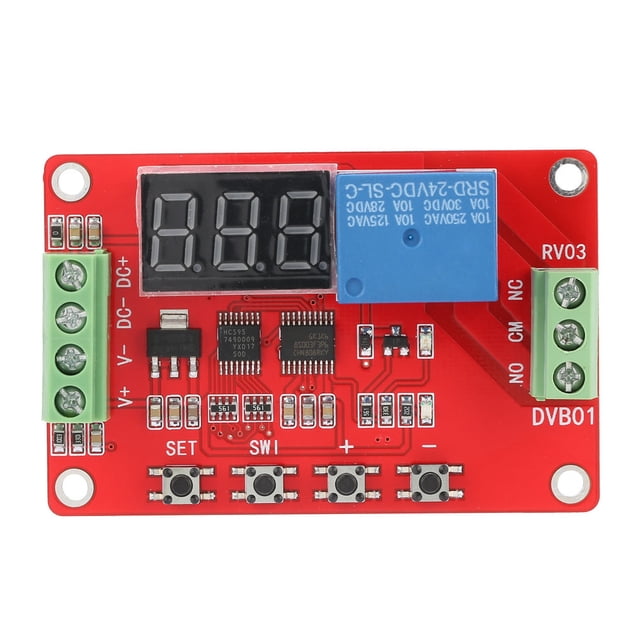 Comparador de voltaje de ventana digital DVB01 rojo/medidor de voltaje (24 V)