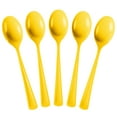 thumbnail image 3 of Exquisite Yellow Disposable Spoons - Yellow Plastic Spoons - 100 Count, 3 of 10