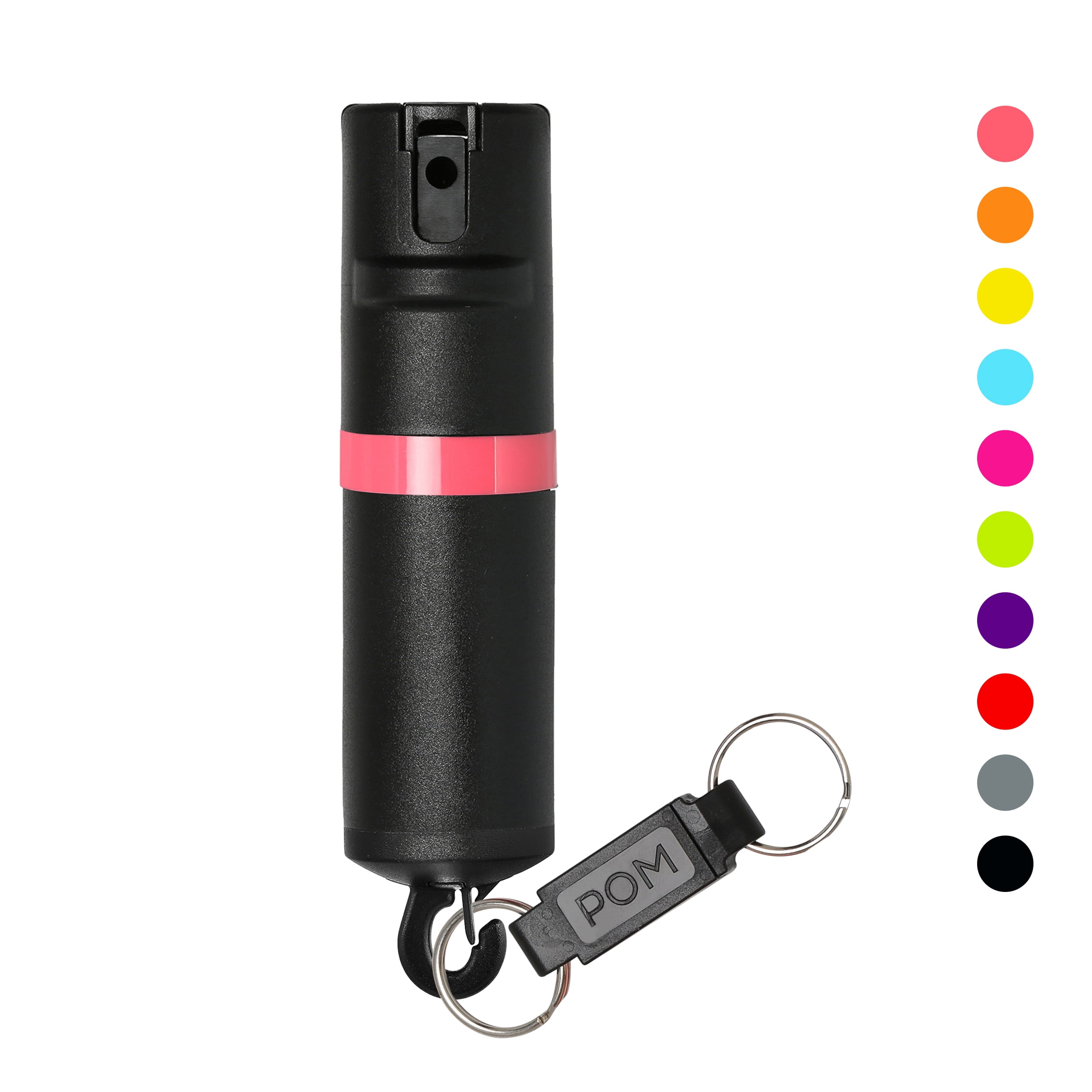 POM Pepper Spray OneWay Snap Ring Maximum Strength OC Spray Safety