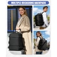 thumbnail image 5 of SYCNB Air Vacuum Travel Backpack for Women, Hiking Compression Vacpack for Men, Waterproof Personal Item Travel Bag with Air Pump, Flight Approved Underseat Carry-on Bag, Black, 5 of 10
