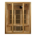 thumbnail image 2 of Maxxus "Bellevue" Sauna Infrarouge Lointain à Faible CEM pour 3 Personnes Canadien Hemlock, 2 of 9