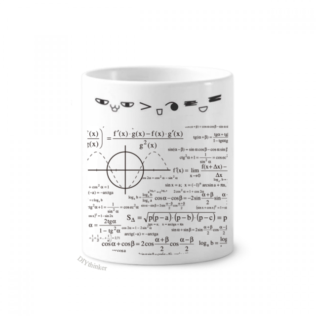 Curva cálculos gráficos fórmula matemática Taza de cepillo de dientes