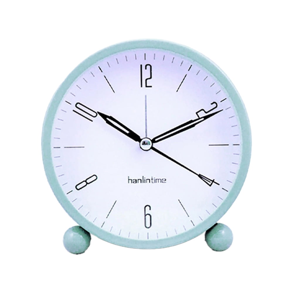 Analog Alarm Clock, Battery Operated , Super Silent Alarm Clock, Simple
