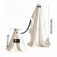 thumbnail image 3 of Eolstice Halloween Standing Halloween Ghost Set, Fabric Ghost Dog with Sign, Halloween Decorations Outdoor, Spooky Ghost Dog for Party Front Door Decor, 3 of 7