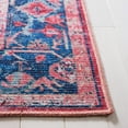 thumbnail image 5 of SAFAVIEH Serapi Mia Oriental Machine Washable Area Rug, Navy/Red, 5'3" x 7'6", 5 of 13